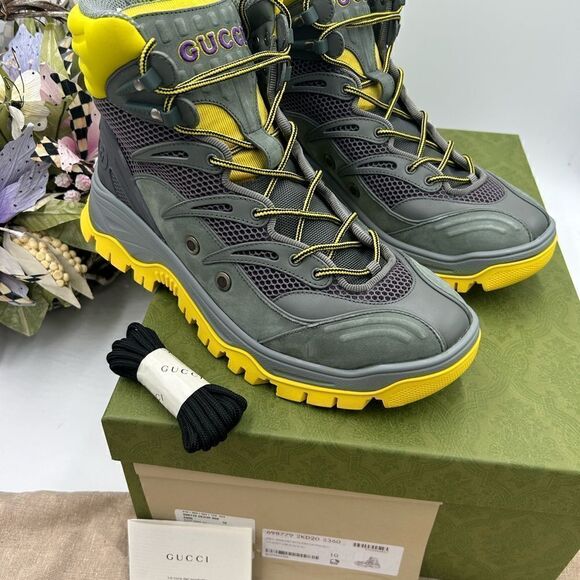 Men’s Gucci lace up boots size 10 made in Italy - Picture 3 of 10